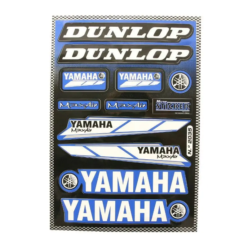 Bogen mit 12 Stickern P2R Racing Dunlop
