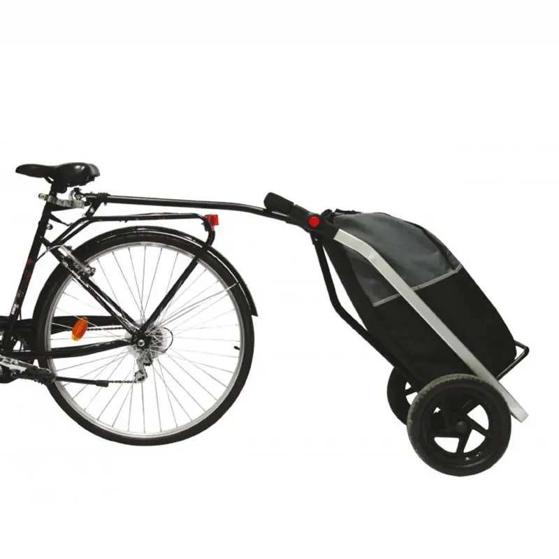 Fahrradanhänger Alu-Chassis mit Rädern Sattelstützenbefestigung P2R shopping trailer 12" 20 Kg