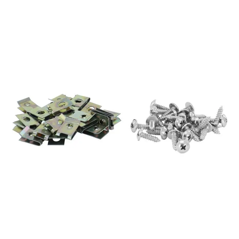 25er Set Karosserie-Clips mit Schrauben P2R