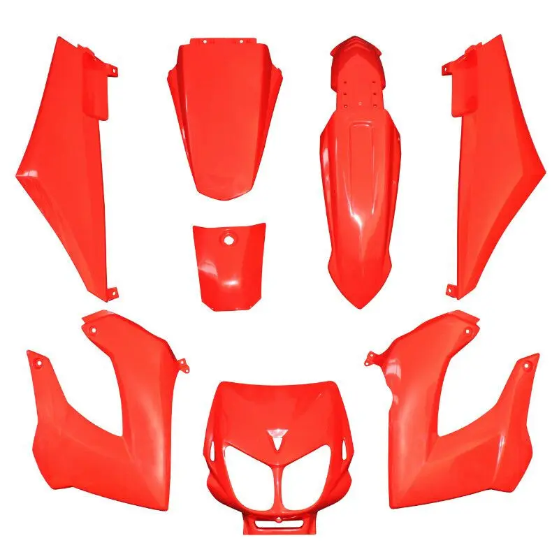 8er-Set Karosserie Verkleidung P2R Derbi 50 Senda 2000>2010