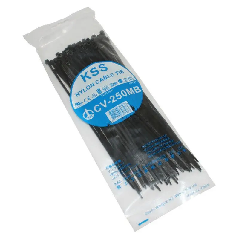 Lot von 100 Nylon-Kabelbinder Typ Rilsan P2R