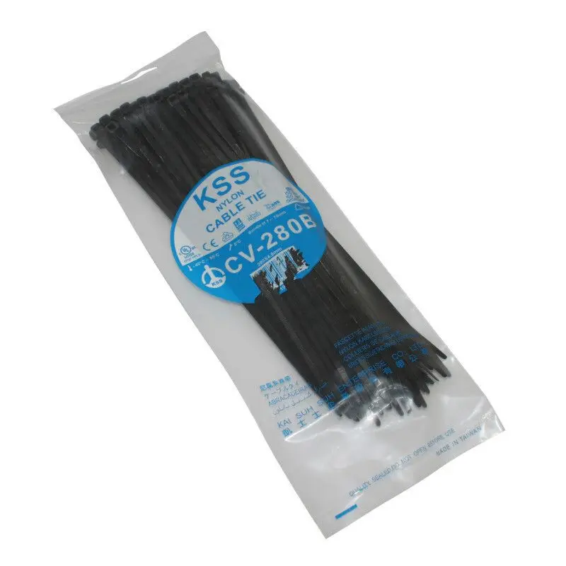 Set mit 100 Nylon-Kabelbindern P2R Rilsan 4,8x280 mm
