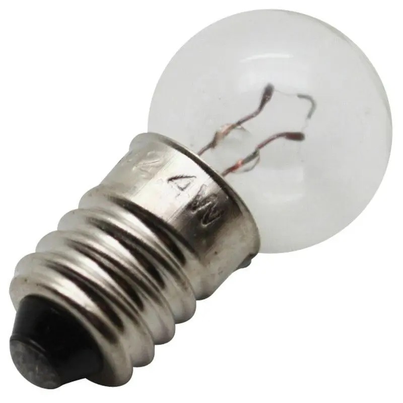 Boîte de10 éclairages vélo ampoule-lampe standard à visser feu avant P2R E10 G14 - 6 V/2,4 W - Unisex - Adulte