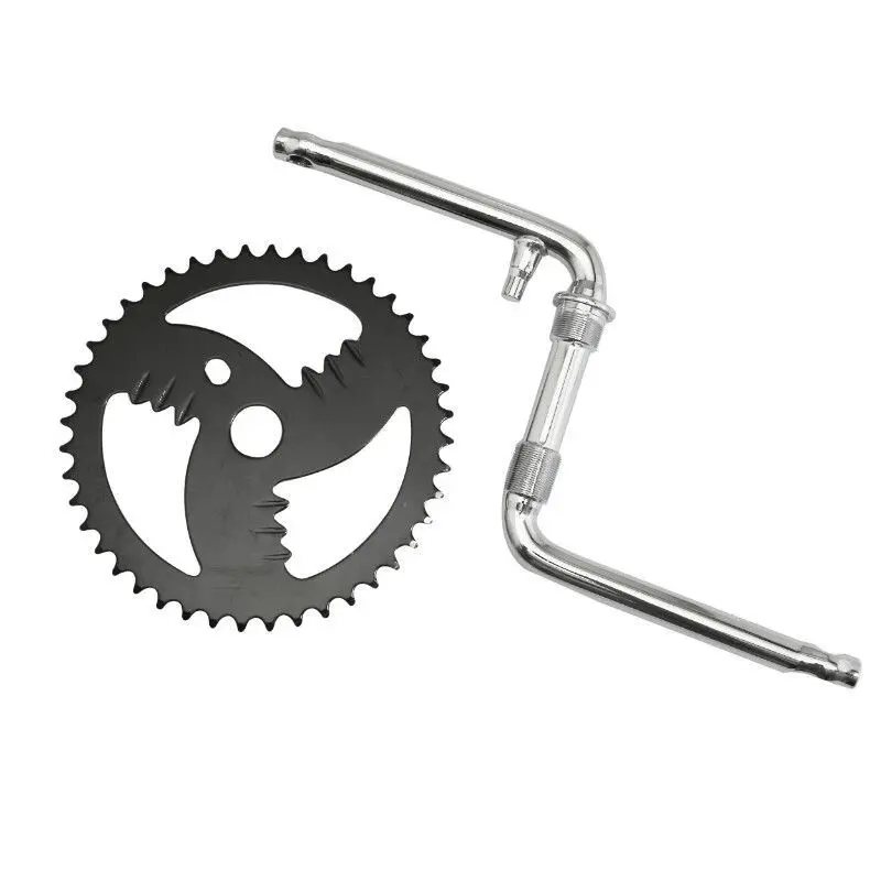 Guarnitura bmx Piastra in acciaio della guarnitura in un unico pezzo per la filettatura del pedale P2R Fauber 1-2