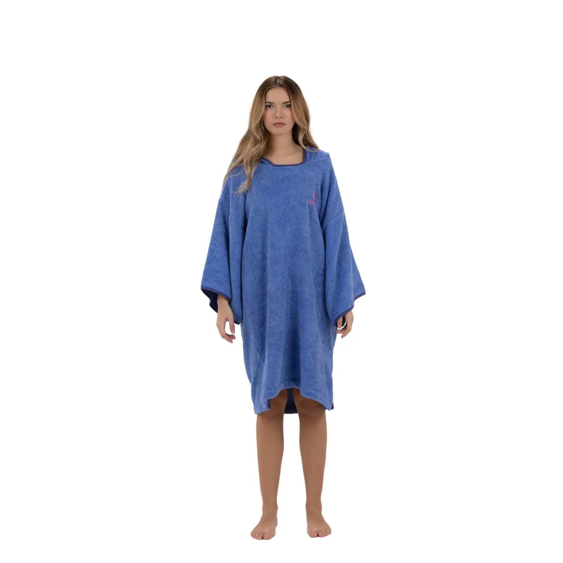 Poncho de surf avec manches violet femme Pacifique Sud