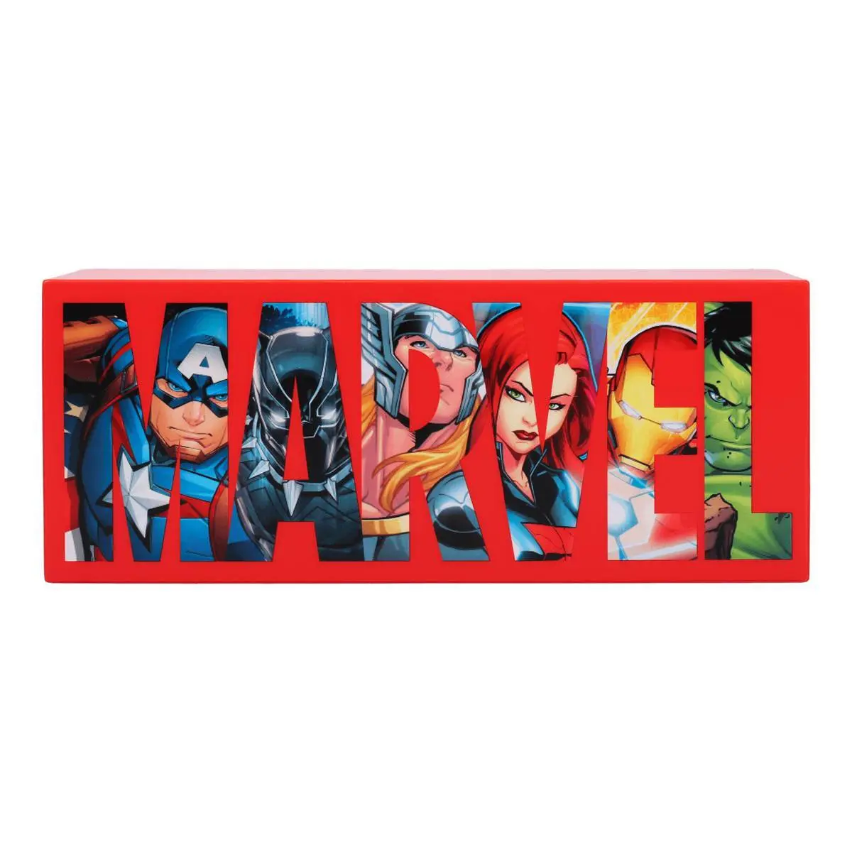 Lampada Paladone Marvel Logo Personnages