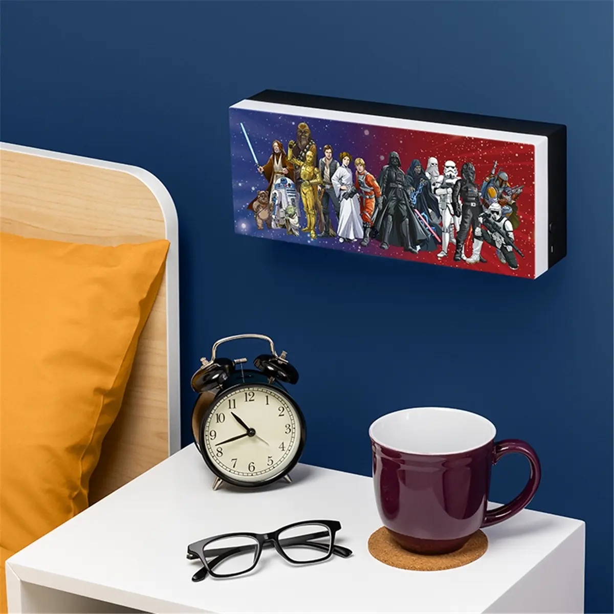 Paladone Noir Lampe Star Wars Character Logo