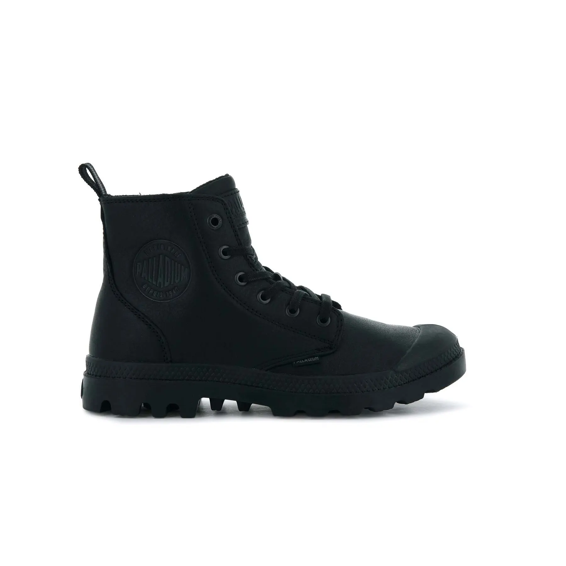 Bottines cuir zippées Palladium Pampa Hi Ess