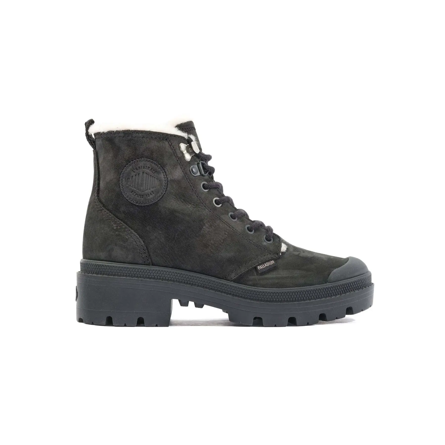 Damen Stiefeletten Palladium Pallabase Nubuck Zip Wl
