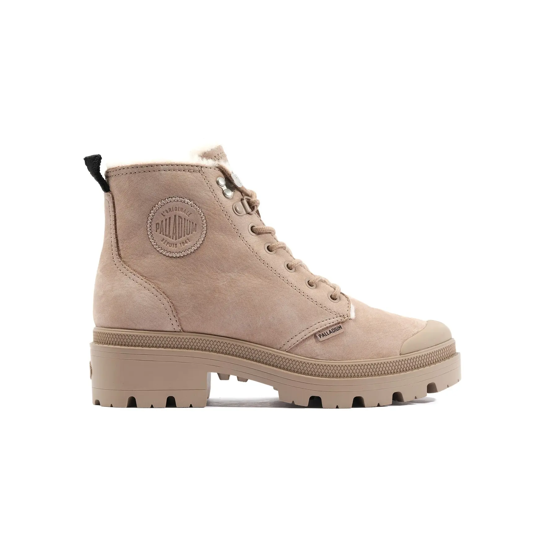 Damen Stiefeletten Palladium Pallabase Nubuck Zip Wl