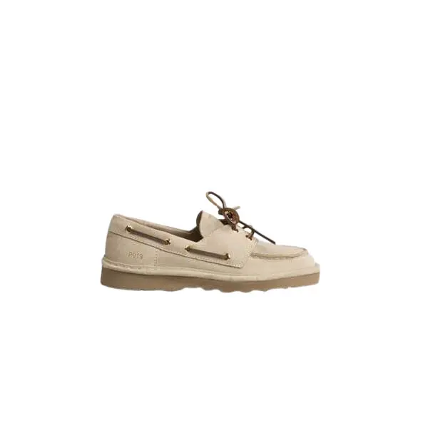 Scarpe nautiche in camoscio con lacci da donna Panchic