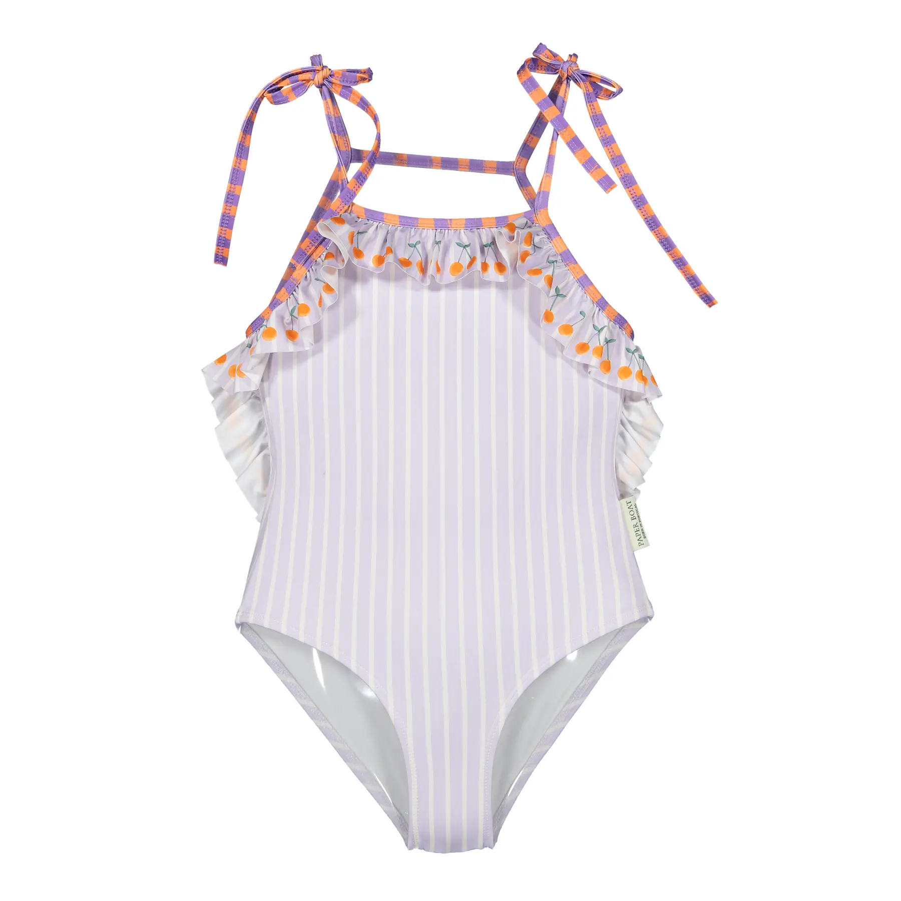 Costume da bagno 1 pezzo per bambina Paper Boat Lavander Cherry