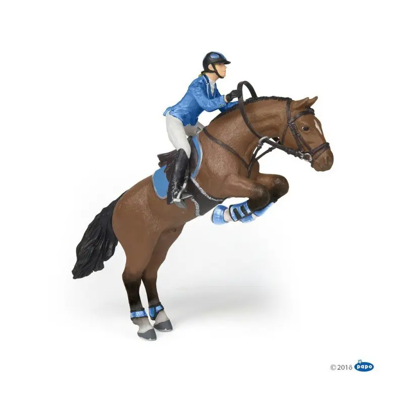Papo Figurine Cheval De Saut D'obstacle Et Sa Cavalière - Image 3