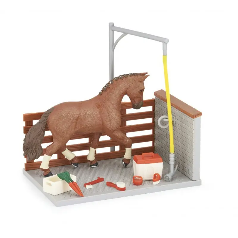 Jouet équitation aire de douche et ses accessoires Papo