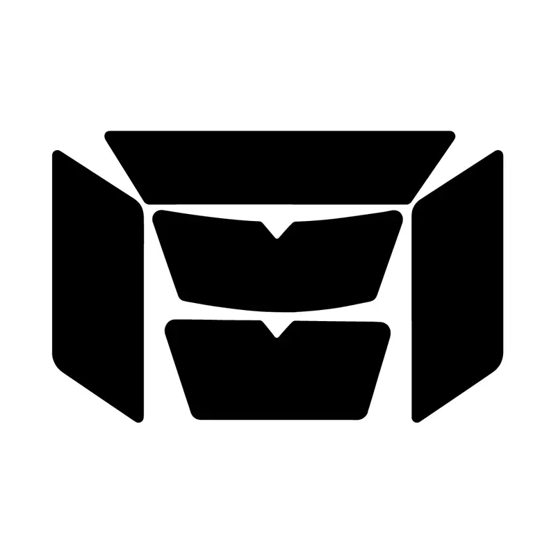 5 reflektierende, repositionierbare Sticker Chaft