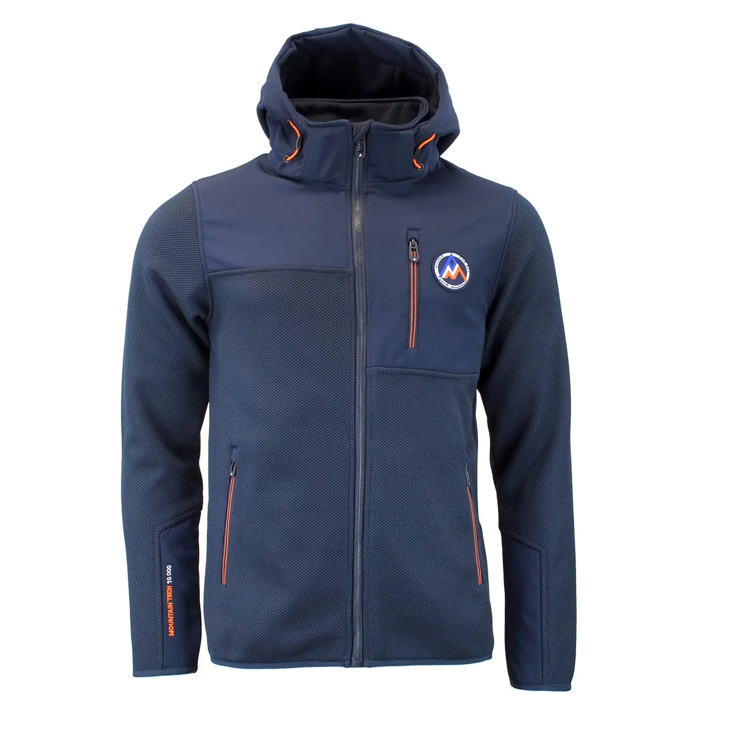 Afneembare hoodie met softshell panelen Peak Mountain Carhood