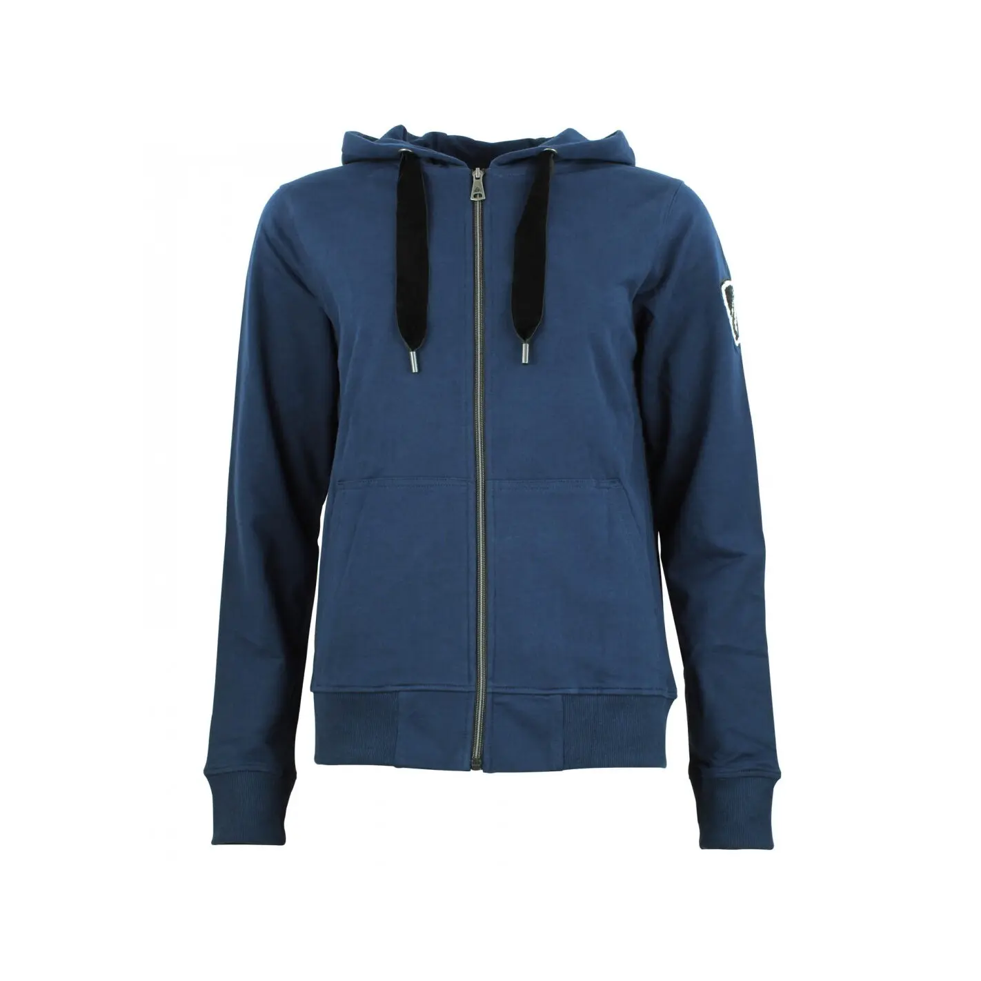 Felpa da donna in cotone con zip integrale Peak Mountain French Terry