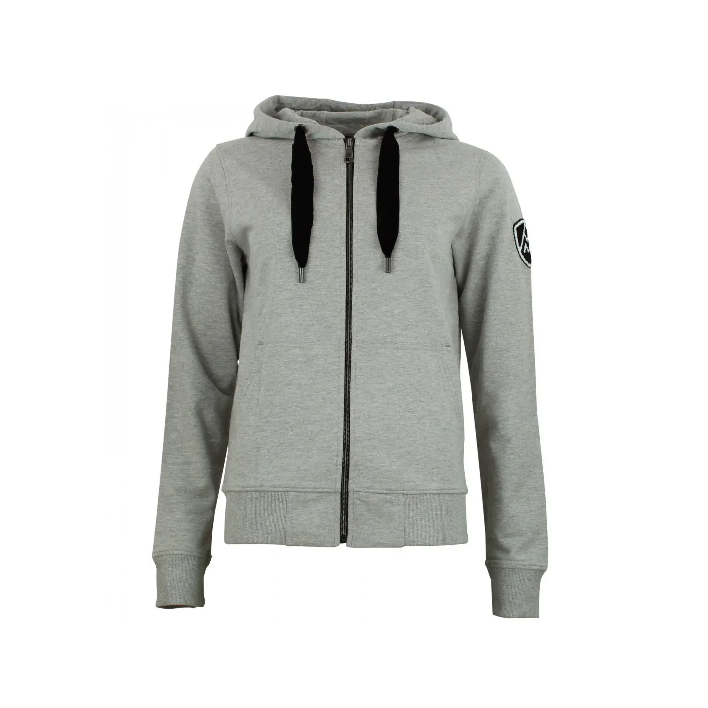Felpa da donna in cotone con zip integrale Peak Mountain French Terry