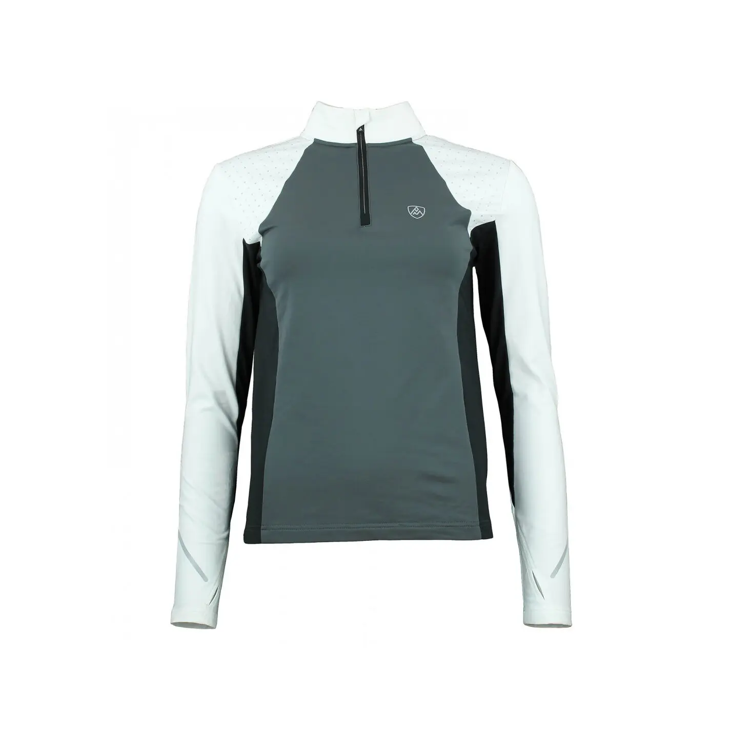 T-shirt con zip da donna Peak Mountain