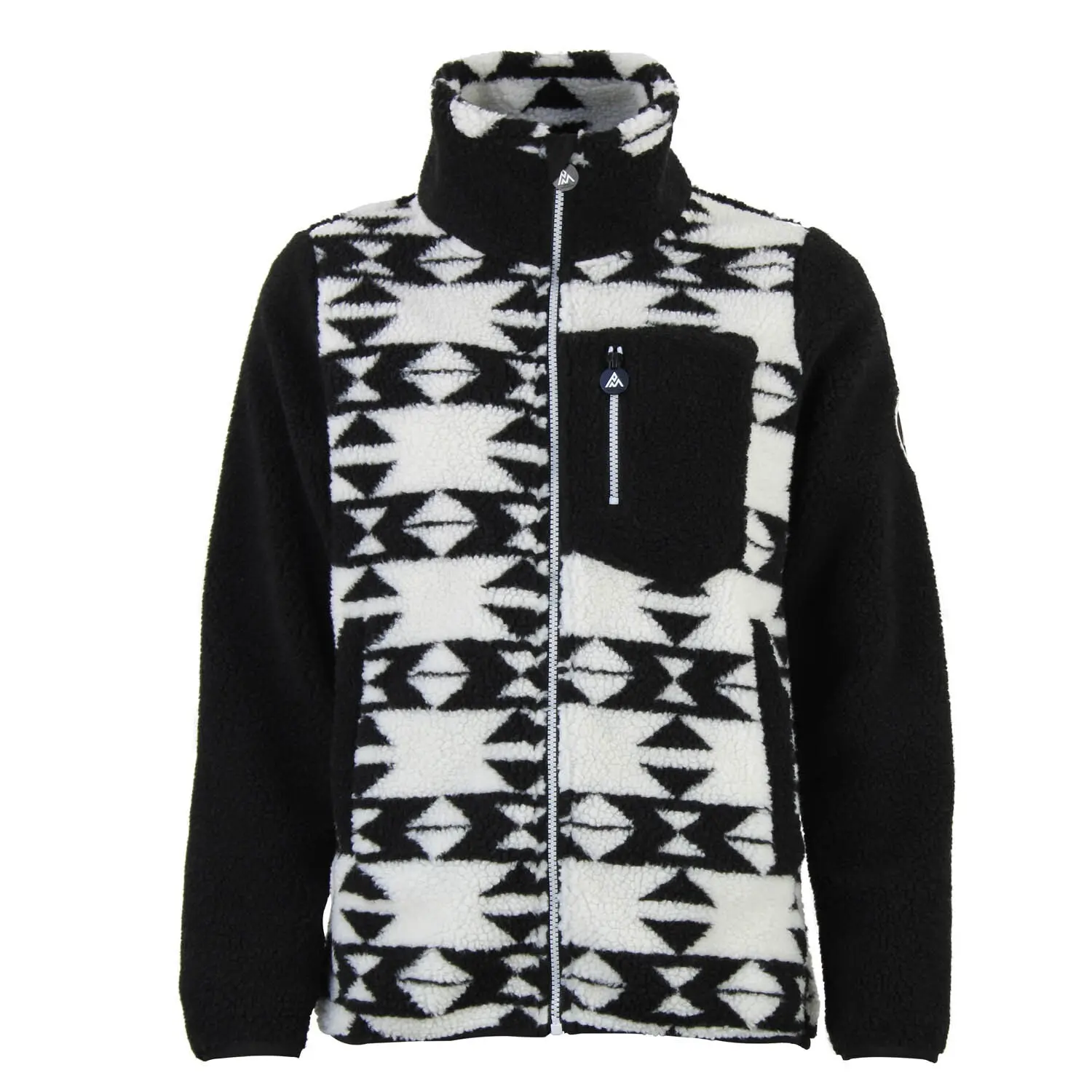 Felpa con zip e tasca sul petto donna Peak Mountain Sherpa 350G
