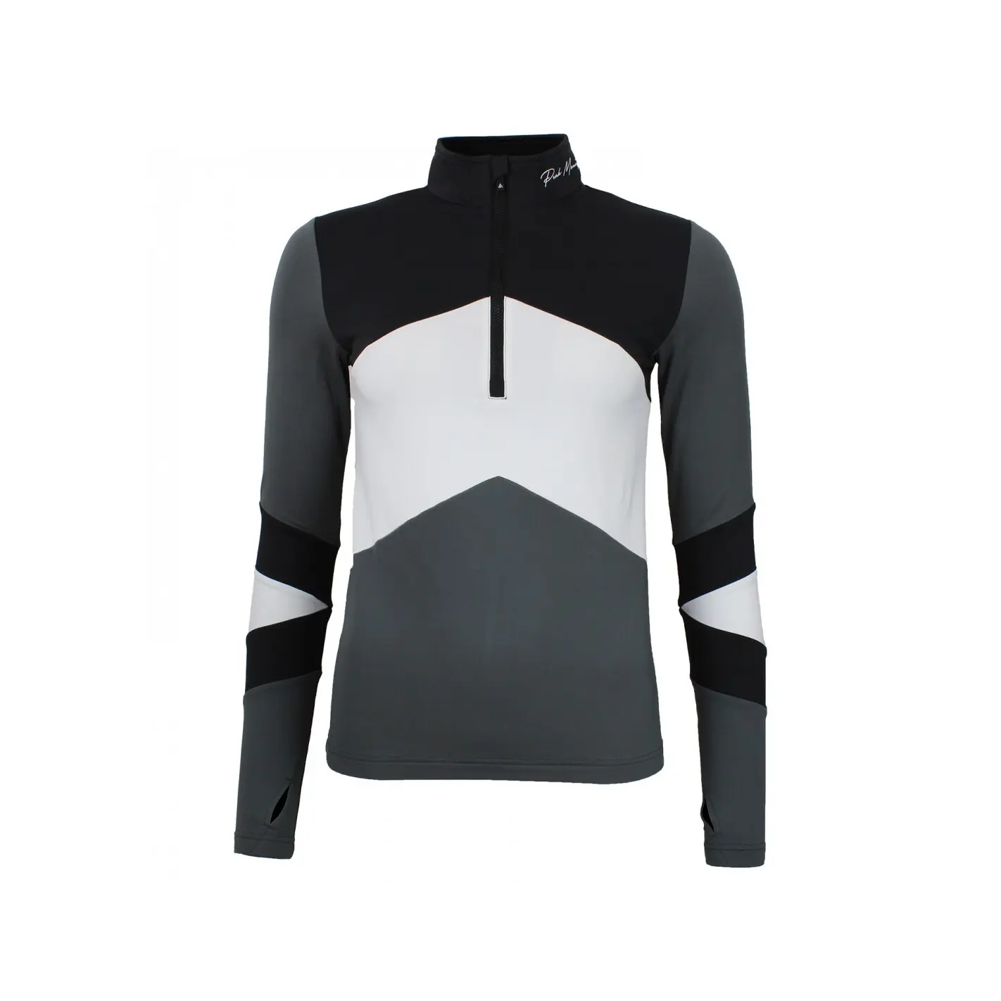 T-shirt con zip da donna Peak Mountain