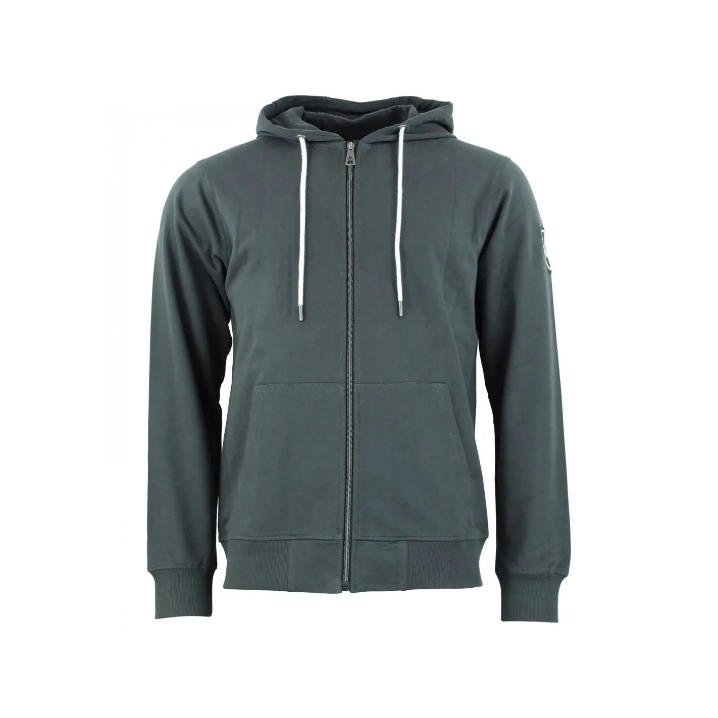 Felpa in cotone con zip integrale Peak Mountain French Terry