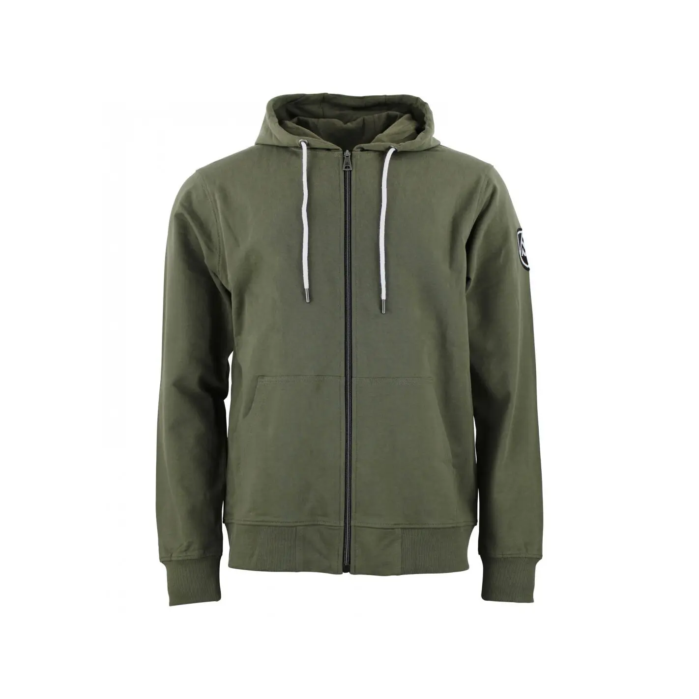 Felpa in cotone con zip integrale Peak Mountain French Terry
