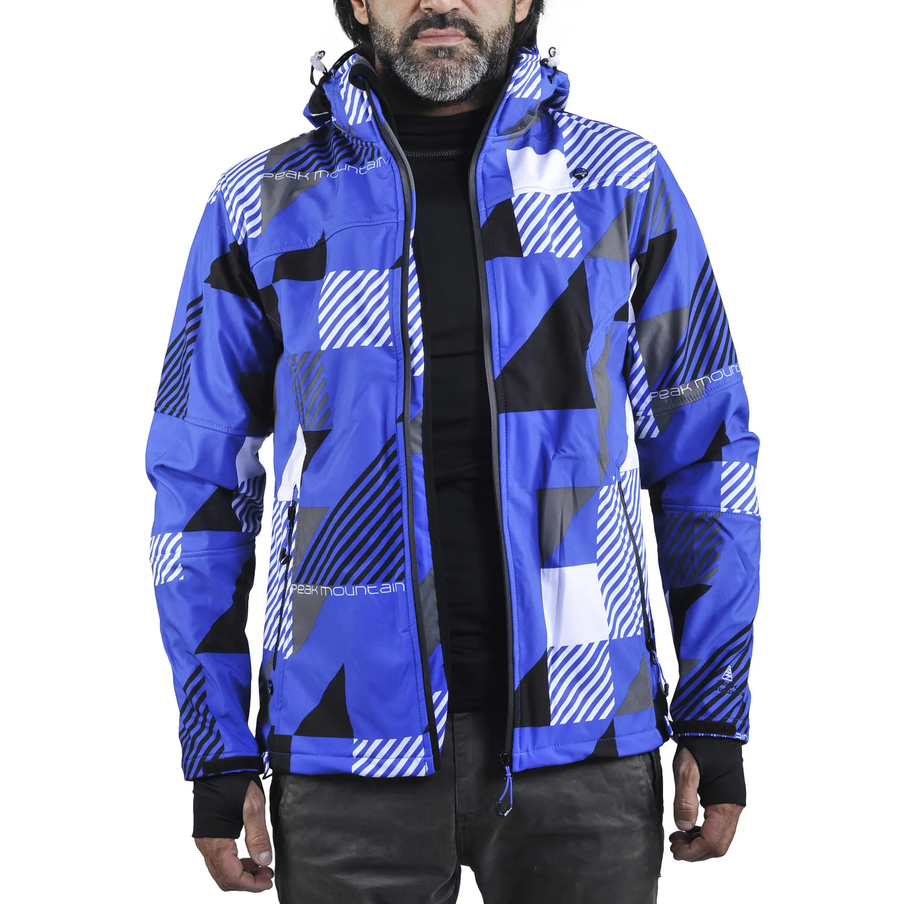 Giacca softshell stampata Peak Mountain Cover