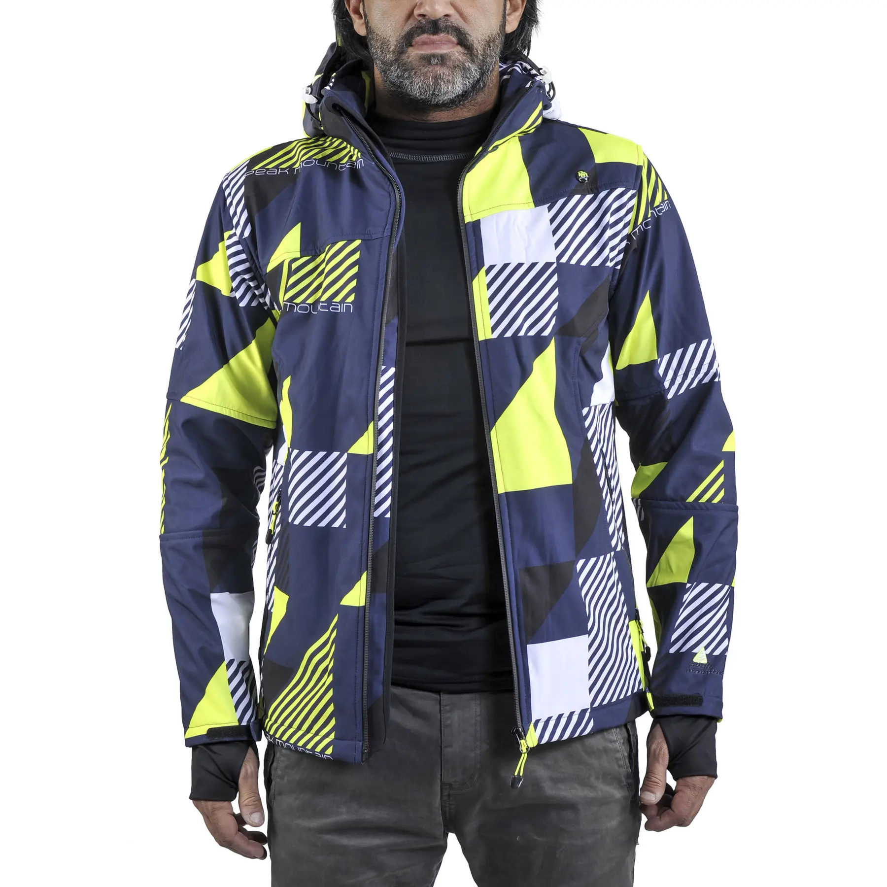 Giacca softshell stampata Peak Mountain Cover