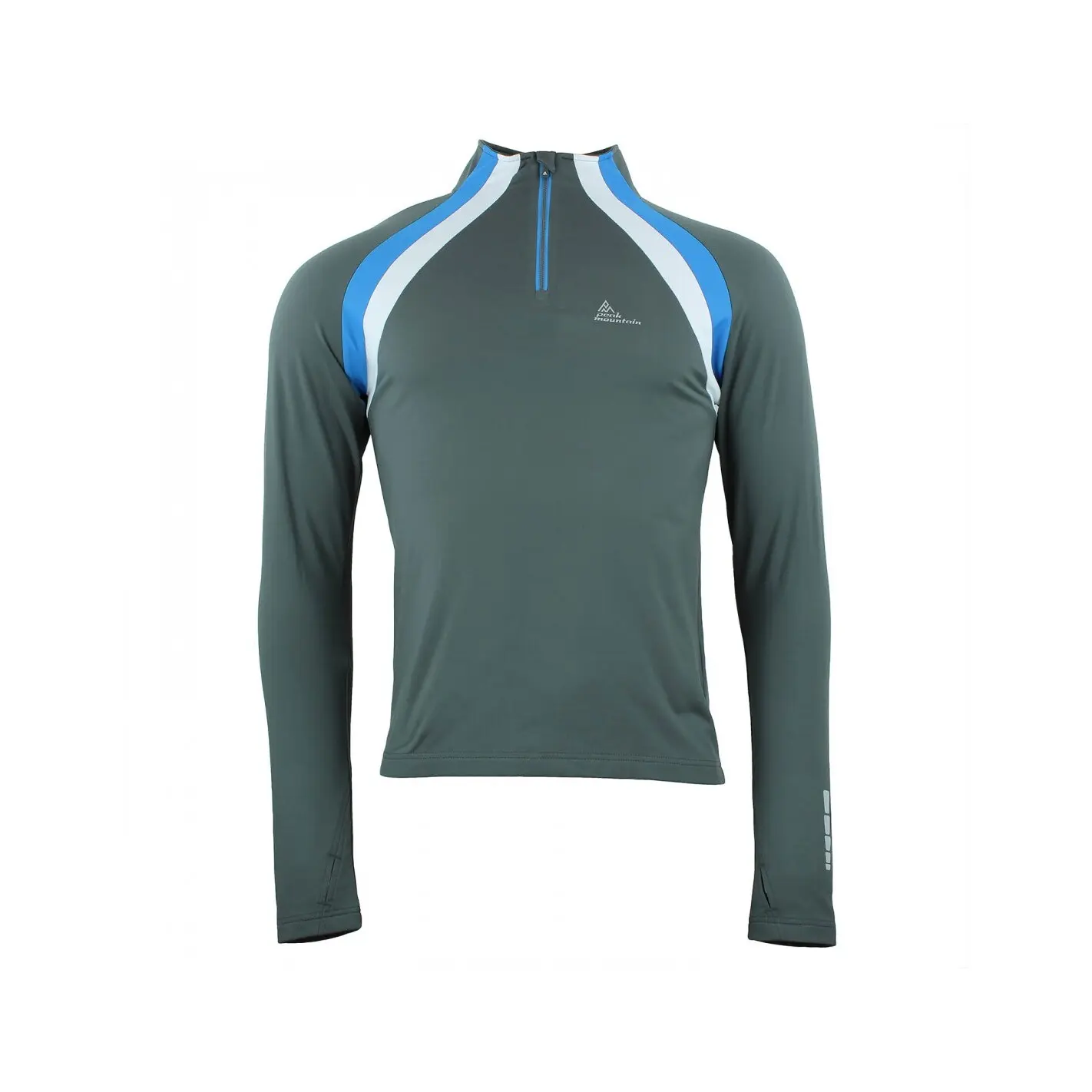 T-shirt con zip Peak Mountain