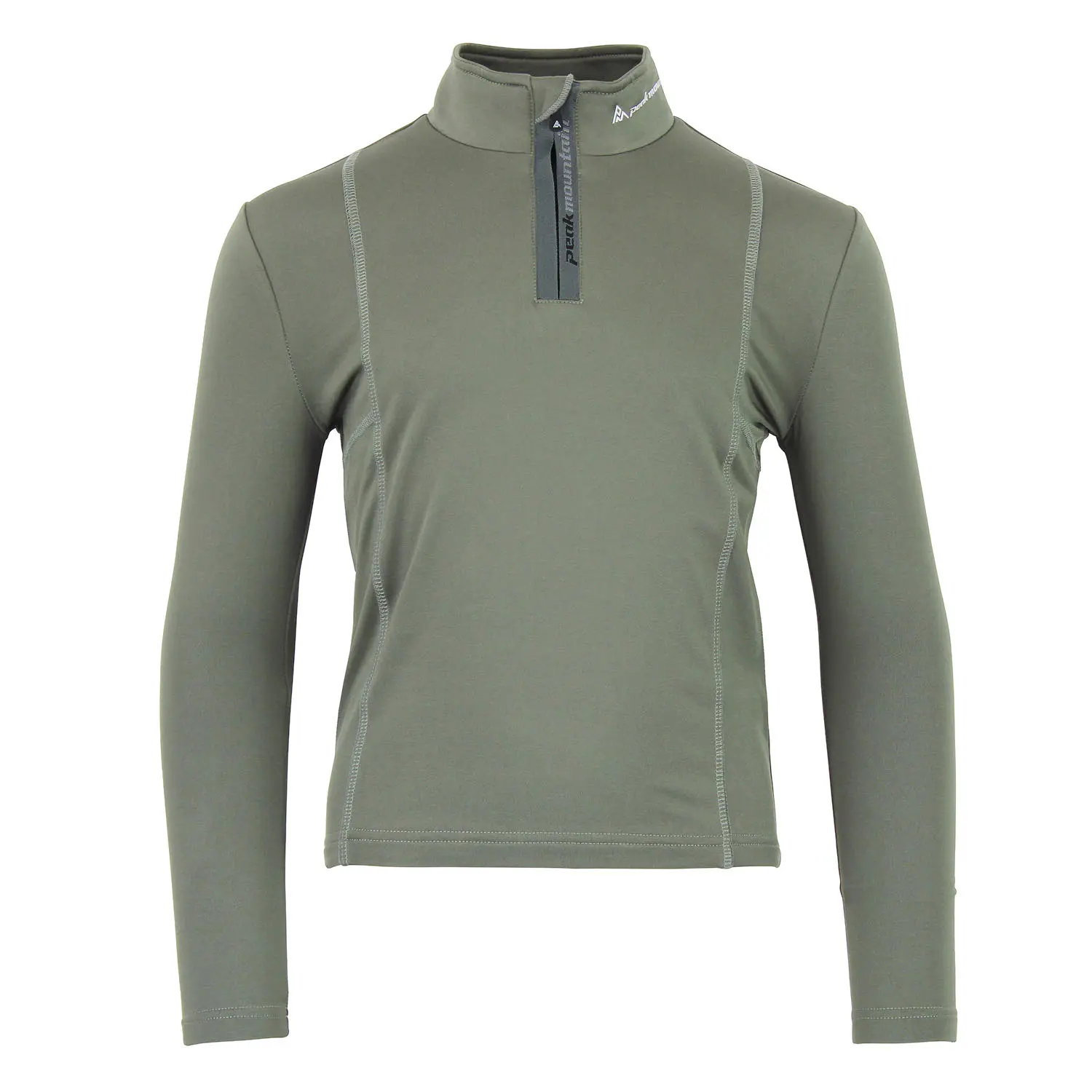 Long sleeve zip-up base layer for kids Peak Mountain Ecanevi