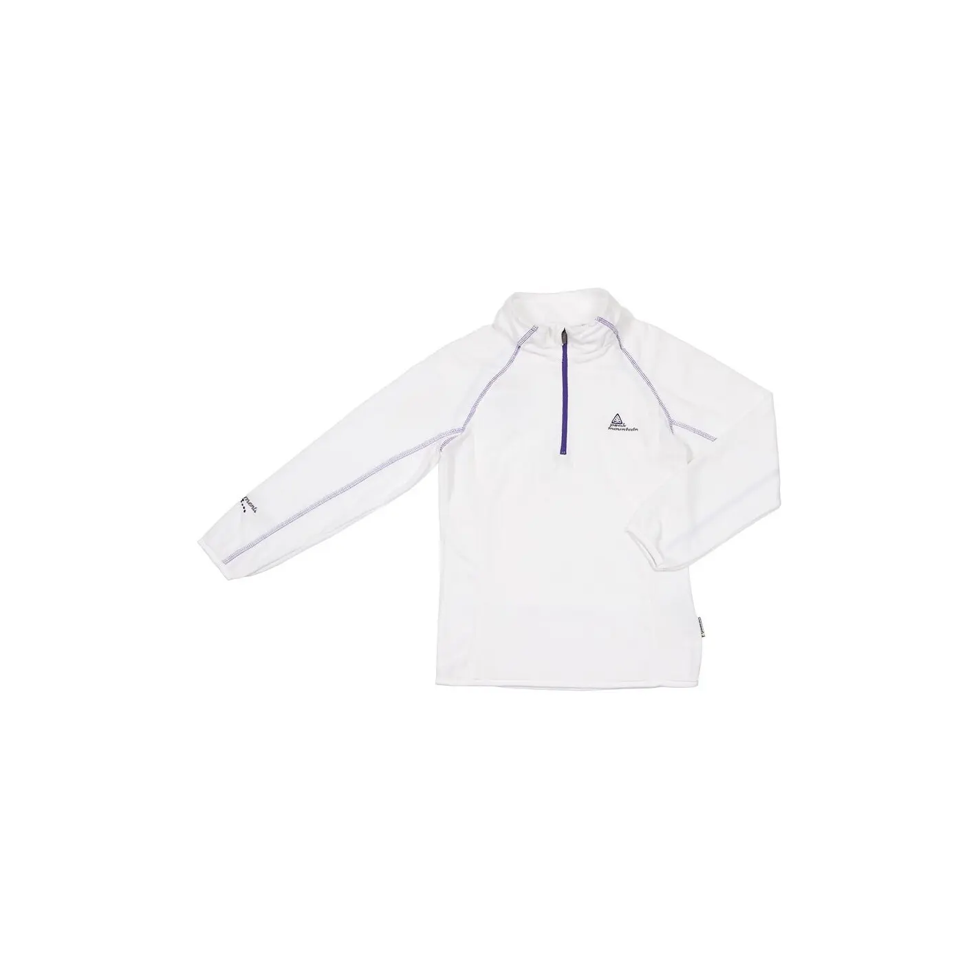 Felpa bambina con mezza zip in micropile Peak Mountain Fafine