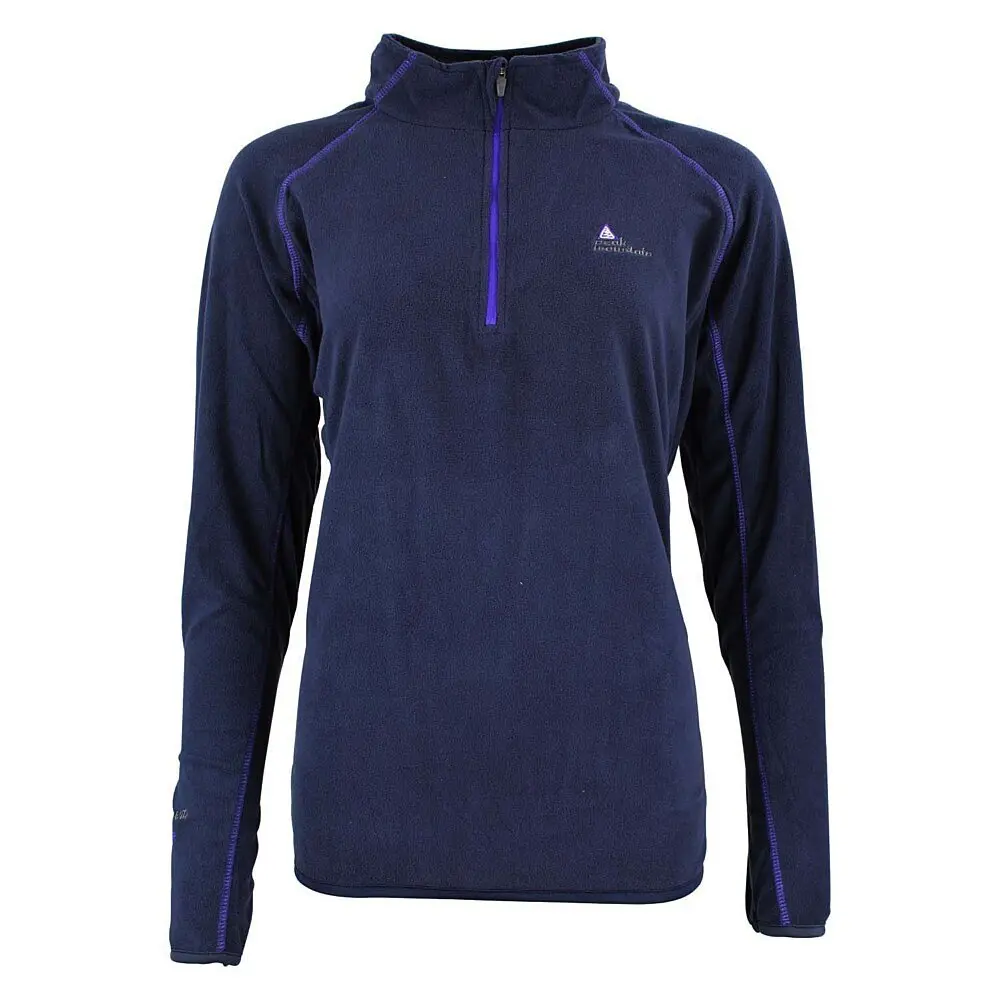 Felpa bambina con mezza zip in micropile Peak Mountain Fafine