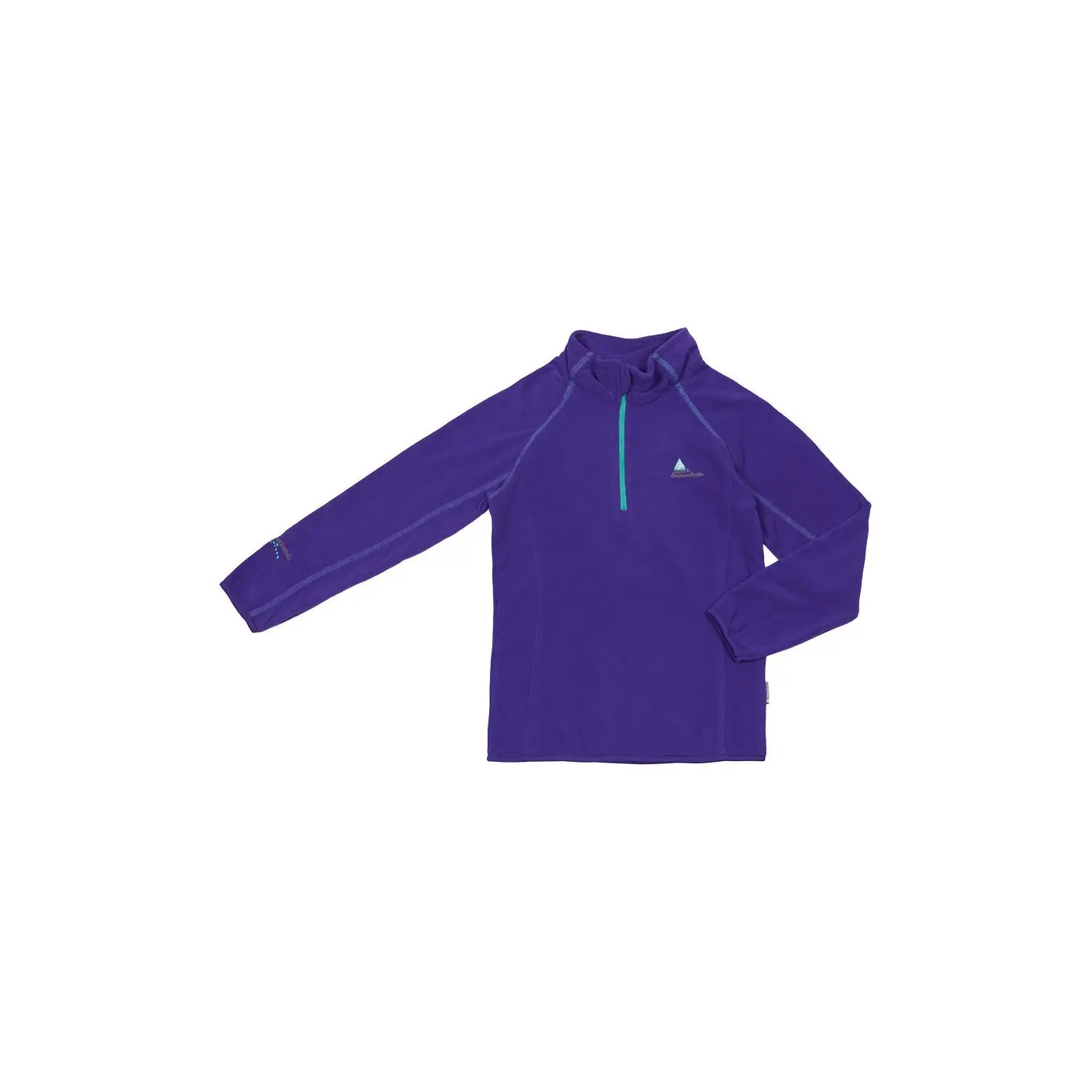 Felpa bambina con mezza zip in micropile Peak Mountain Fafine