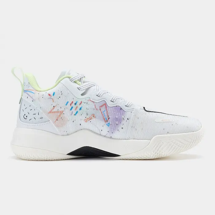 Peak Blanc Chaussures De Basketball Big Triangle 2 Graffiti