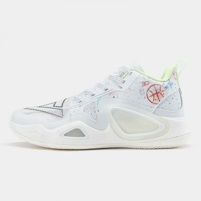 Peak Blanc Chaussures De Basketball Big Triangle 2 Graffiti