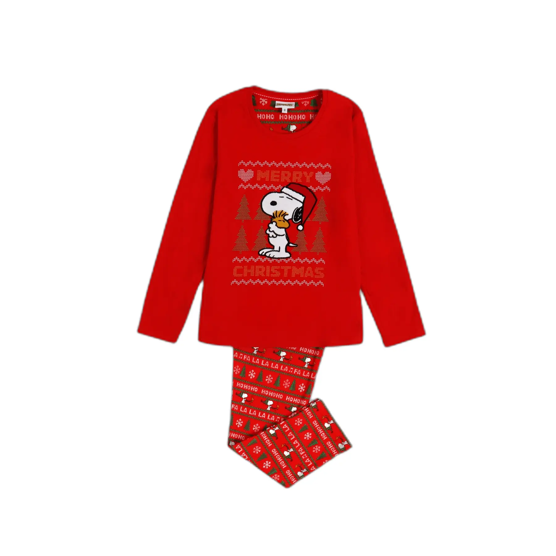 Langarm-Pyjama Mädchen Peanuts Merry Christmas