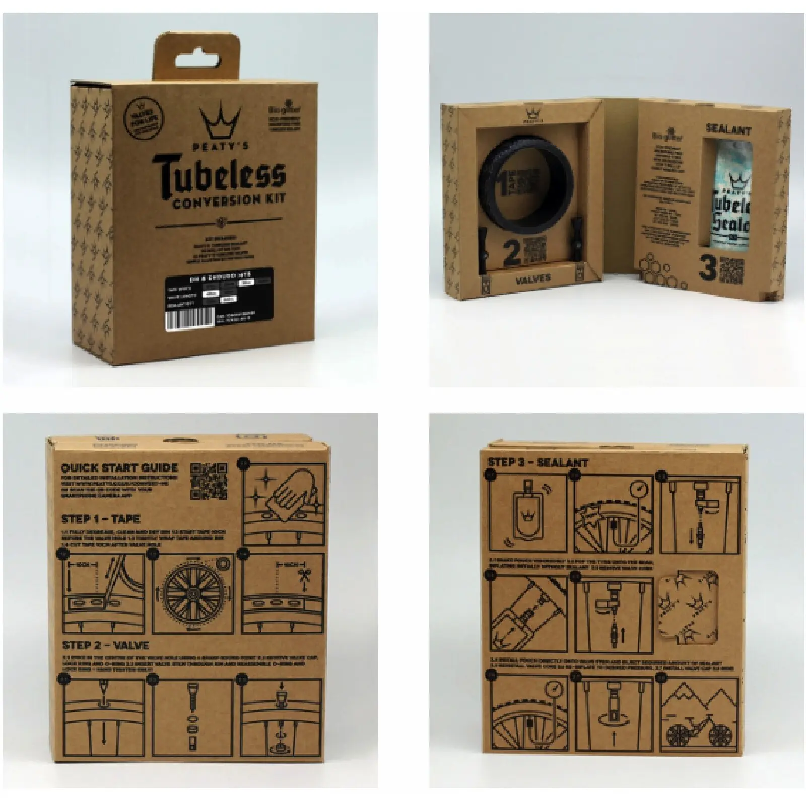 Kit conversion roue tubless Peaty's