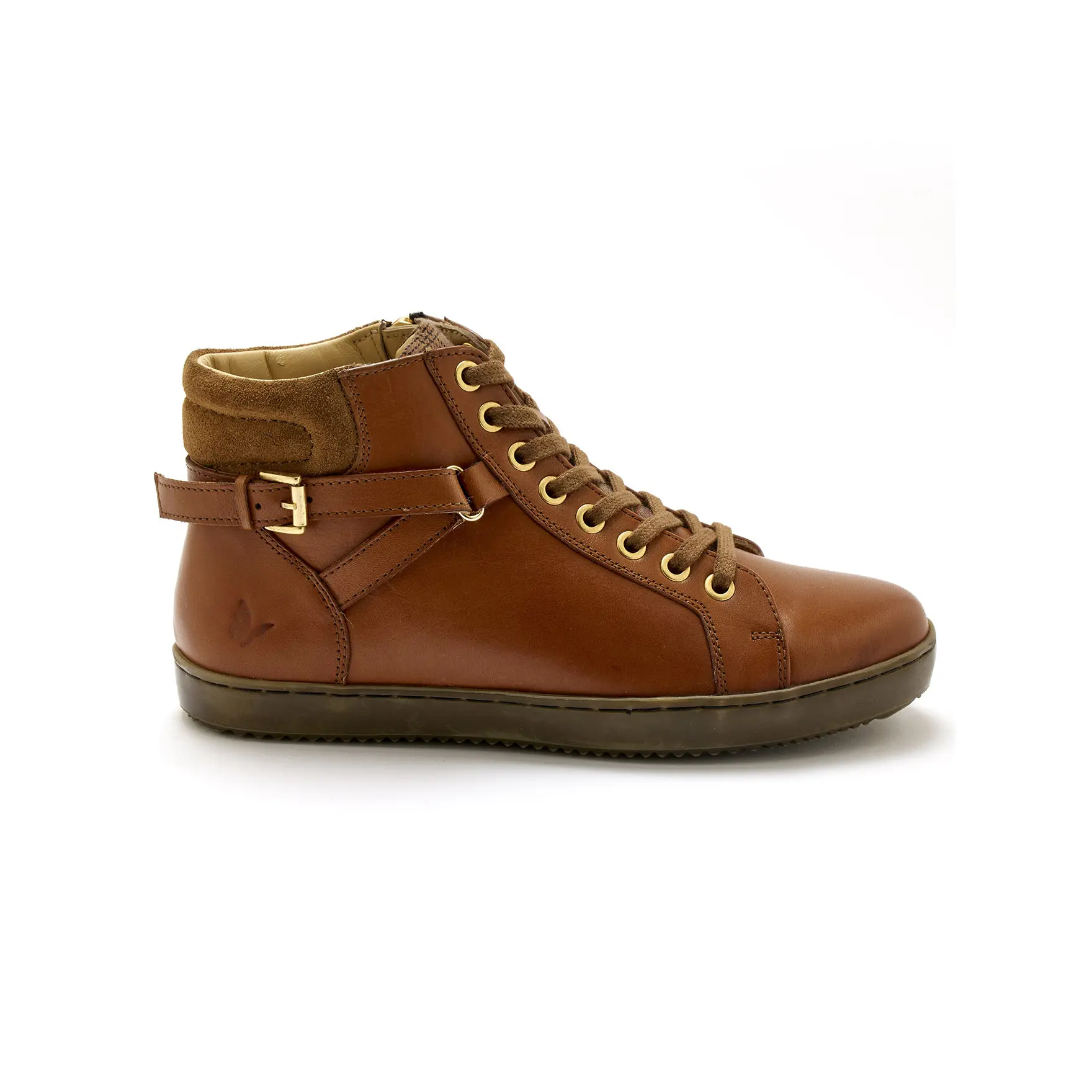 Sneakers alte con zip e lacci donna Pédiconfort
