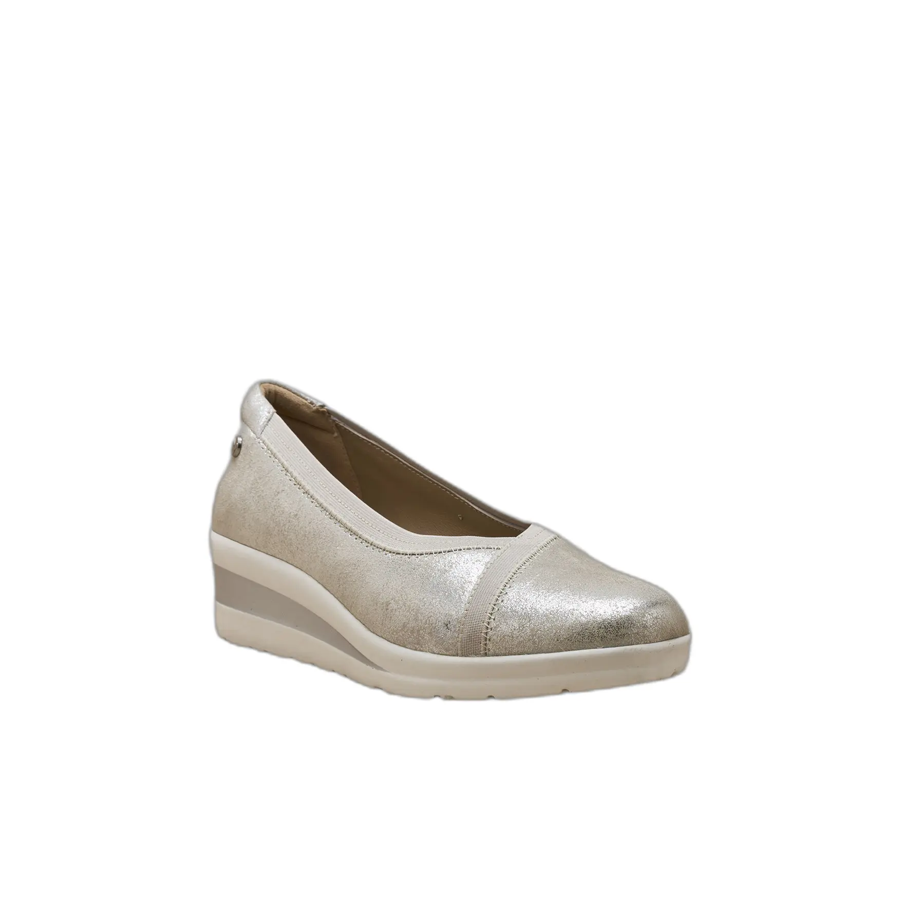 Ballerine con zeppa con bordo elasticizzato donna Pédiconfort