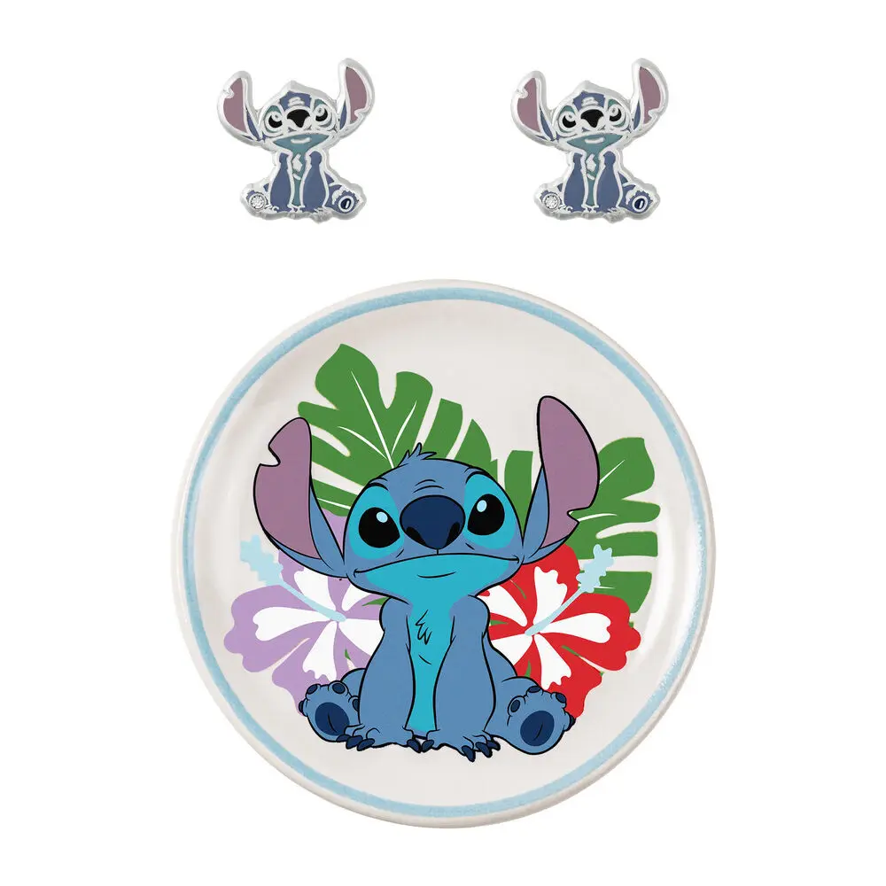Orecchini e placca porta gioielli Peers Hardy Disney Stitch