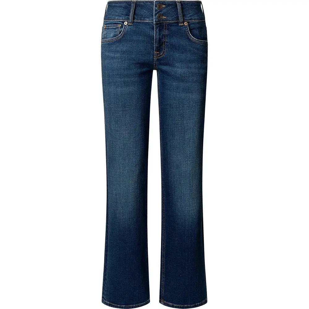 Pepe Jeans Women's Blue Straight Jeans Venus