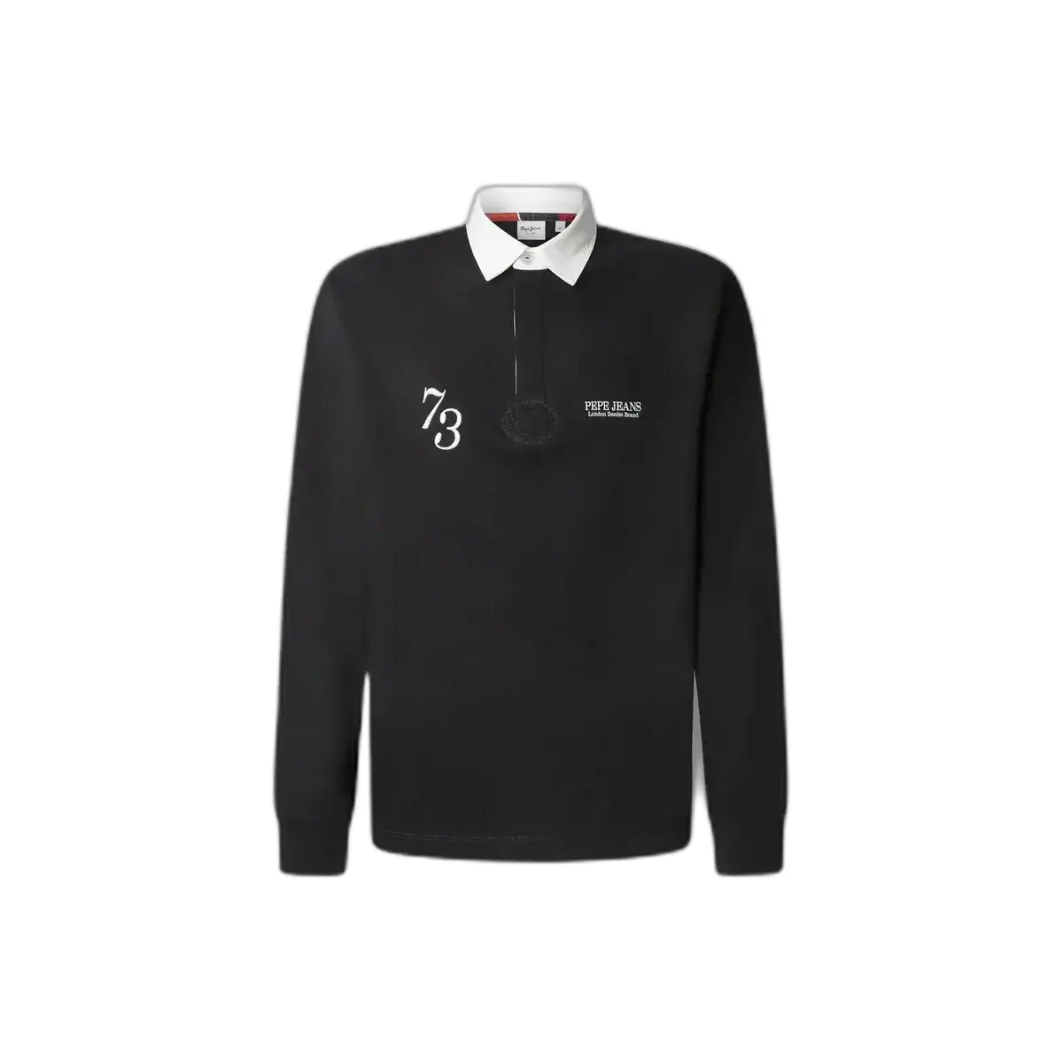 Pepe Jeans Uomo Noir Polo A Maniche Lunghe Cameron