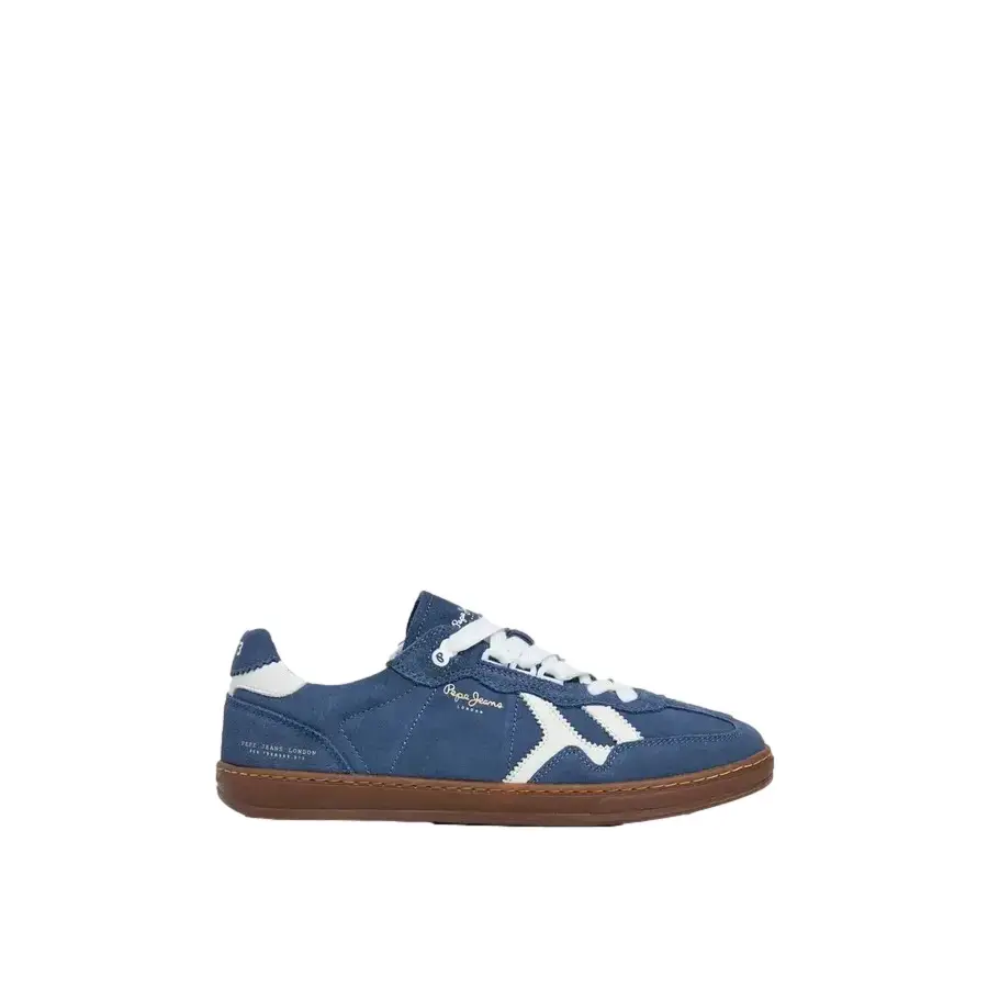 Pepe Jeans Men's Bleu Trainers Retro
