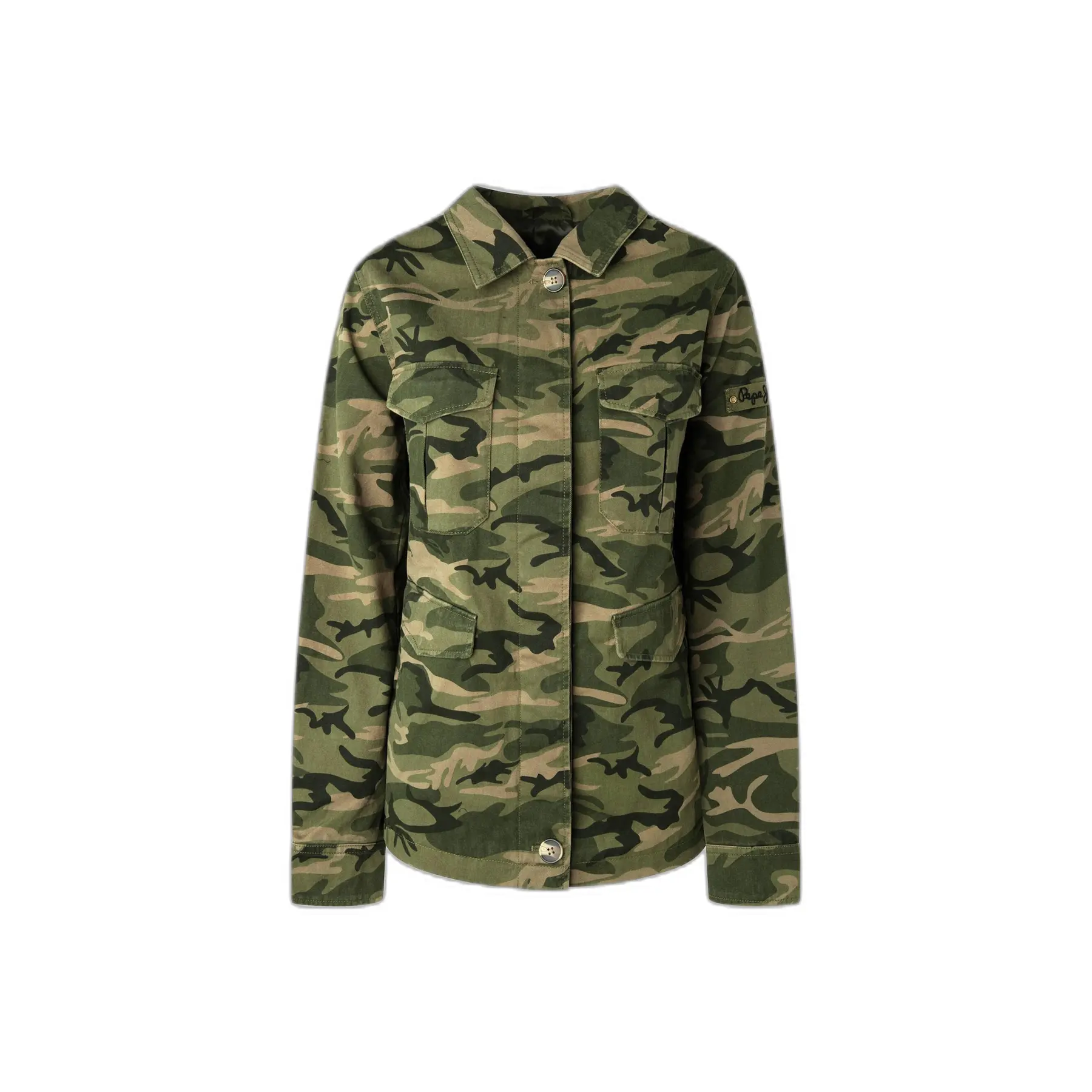Pepe Jeans Women's Green Jacket Adele