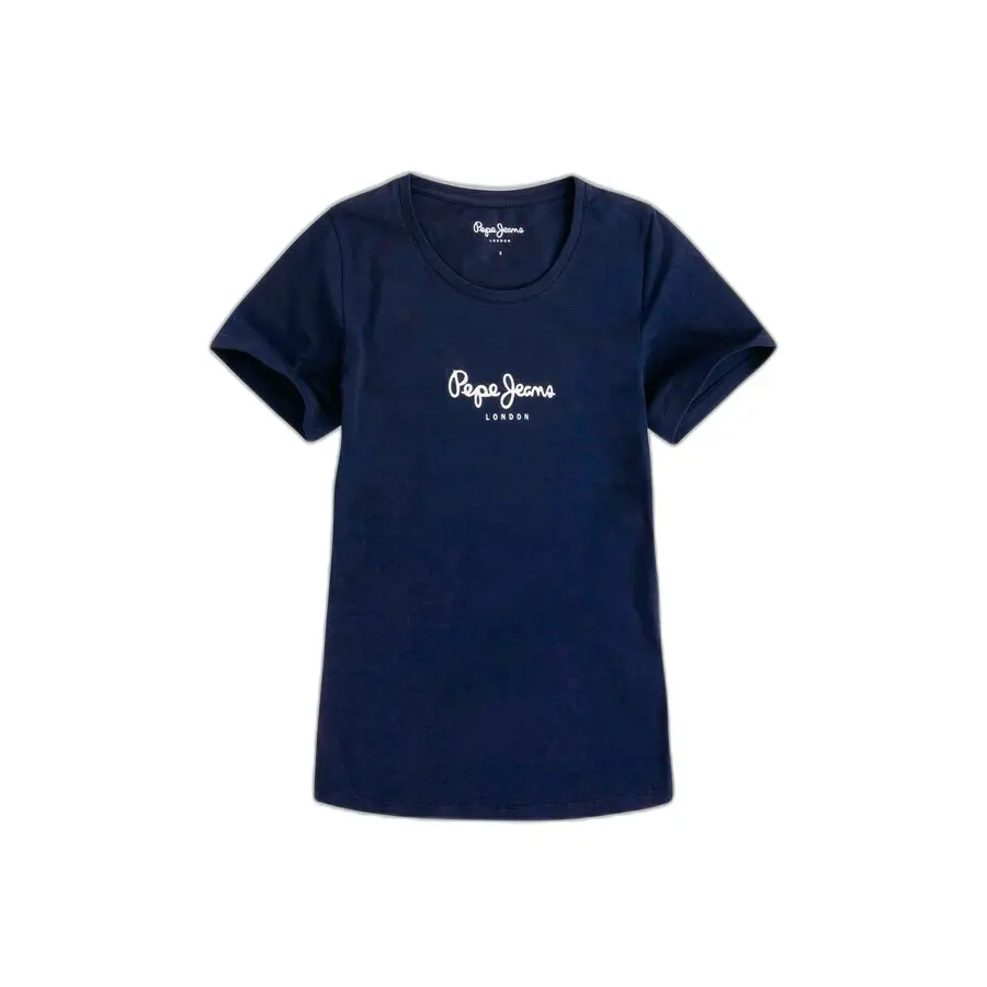 Pepe Jeans Blue Cotton Logo Print T-Shirt - Female - T-Shirts - Blue - Xs - Tops - Image 2