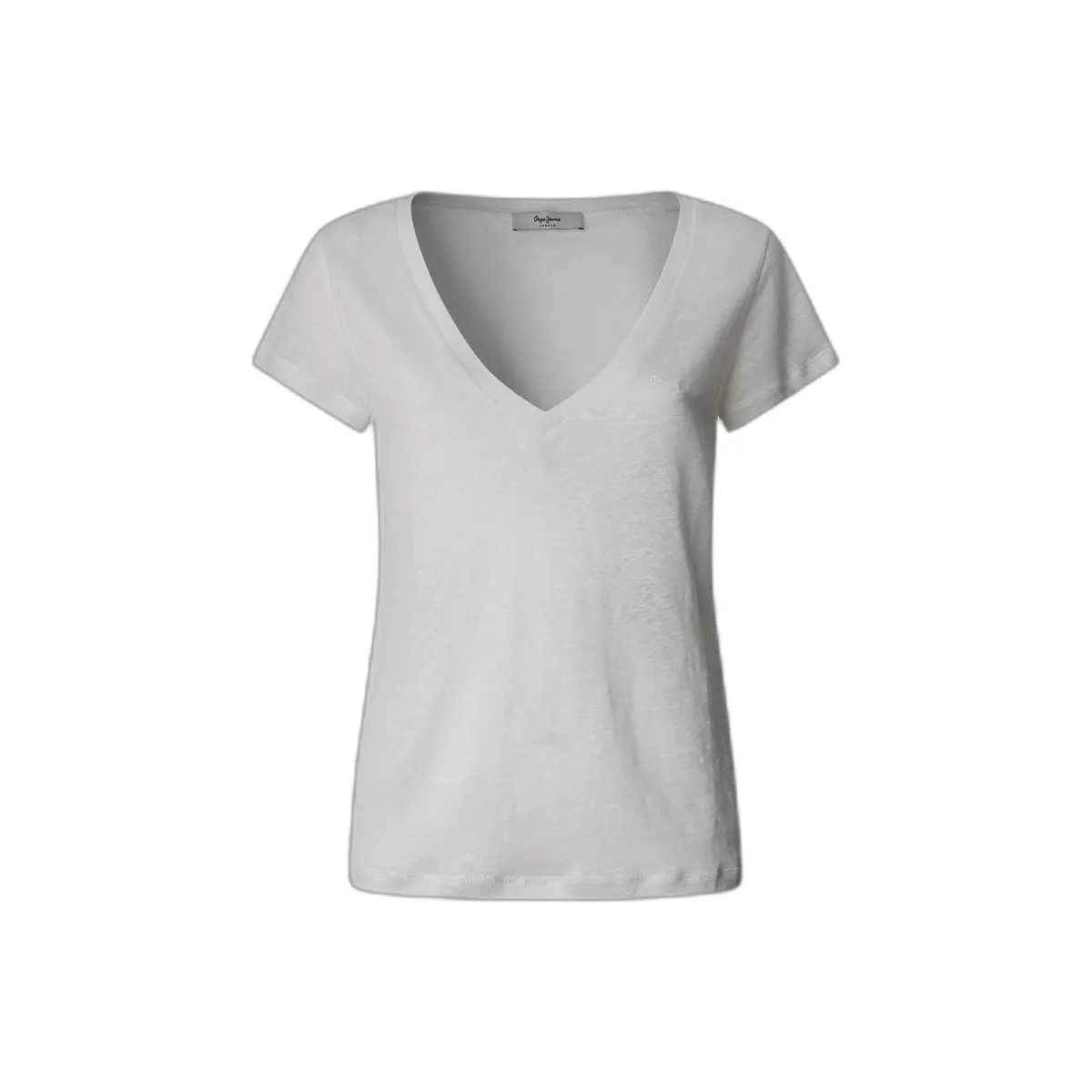 T-shirt da donna con scollo a V Pepe Jeans Megan