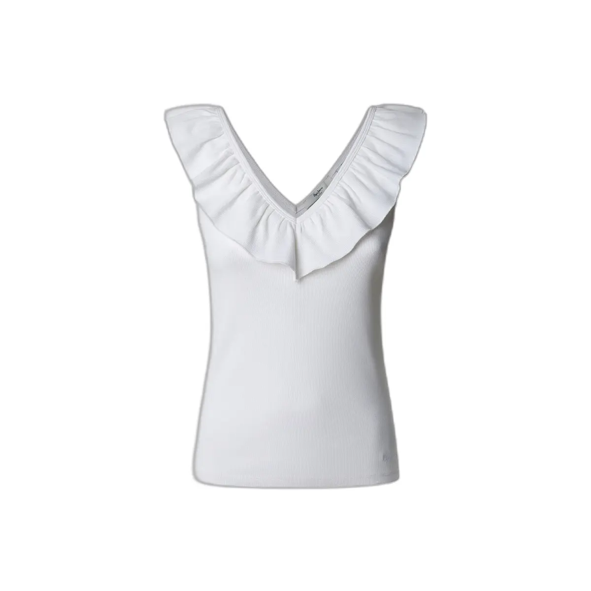 Pepe Jeans Women's White Tank Top Millie