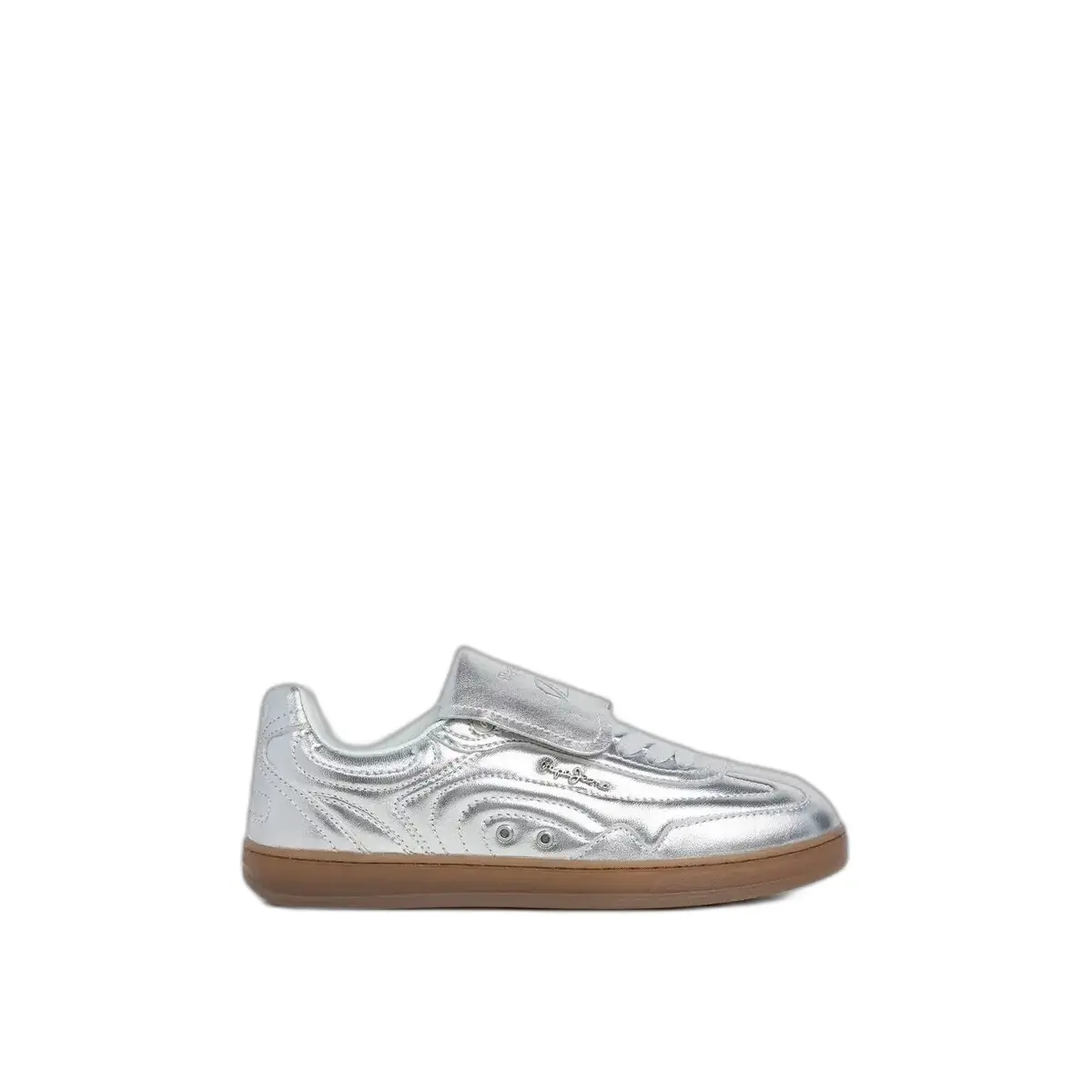 Pepe Jeans Women's Silver Trainers Ball Metal