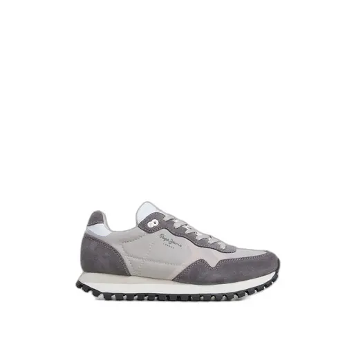 Pepe Jeans Women's Grey Trainers Brit-On Prints